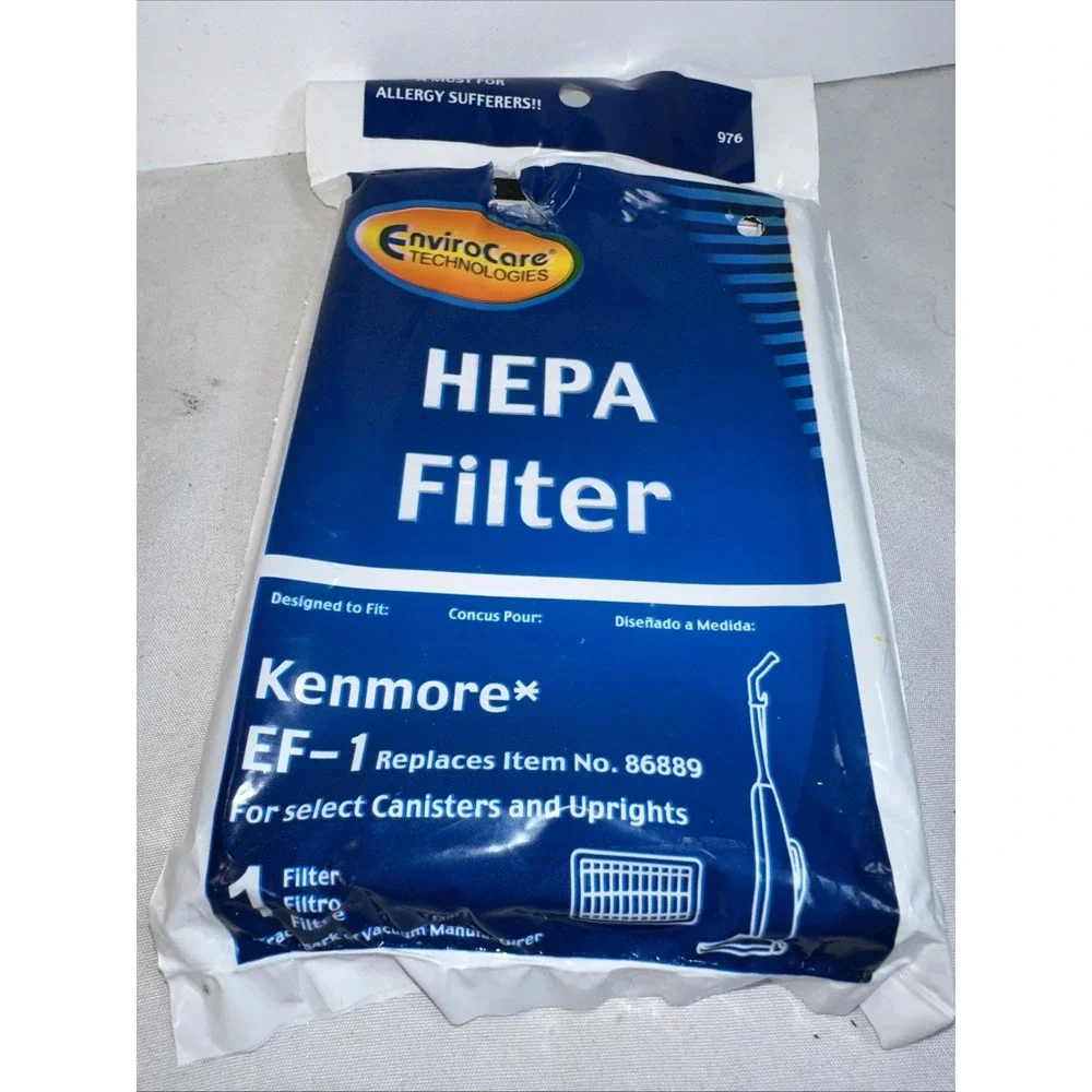 Envirocare Kenmore EF-1 HEPA Filter 976 + Casa Vac Motor Safety Filter NIB